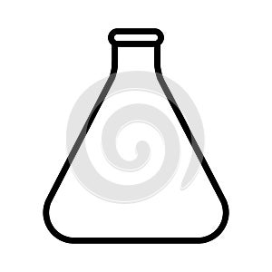 Icon Outline Bottle isolated on white background. Magic Potion in Flask. Vector illustration for your design, game, card, web.