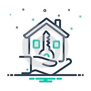 Mix icon for Ownership, proprietorship and resident