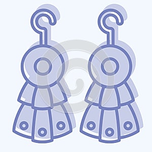 Icon Pabrik Earnings. related to Indigenous People symbol. two tone style. simple design editable. simple illustration photo