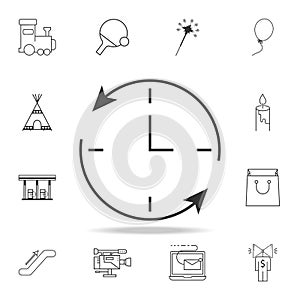 Icon part time icon. Detailed set of web icons and signs. Premium graphic design. One of the collection icons for websites, web de