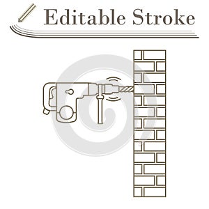 Icon Of Perforator Drilling Wall