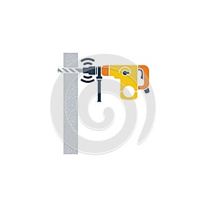 Icon of perforator drilling wall