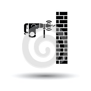 Icon of perforator drilling wall