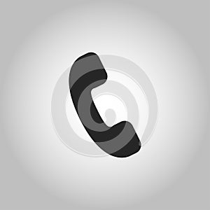 Icon phone handset isolated