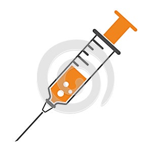 Icon Plastic Medical Syringe