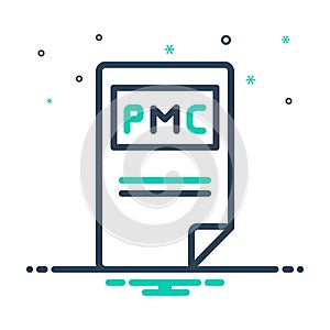 Mix icon for Pmc, document and file photo
