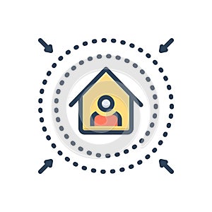 Color illustration icon for Prevent, intercept and inhibit