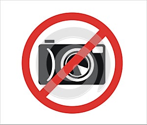 Icon prohibiting photography