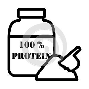 Icon Of Protein Conteiner