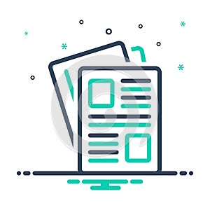 Mix icon for Publication, issue and display