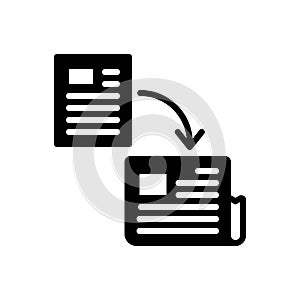 Black solid icon for Publishing, broadcast and publicize