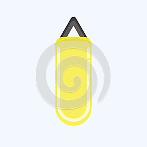 Icon Punching Bag. related to Combat Sport symbol. flat style. simple design editable. simple illustration.boxing