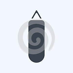Icon Punching Bag. related to Combat Sport symbol. glyph style. simple design editable. simple illustration.boxing