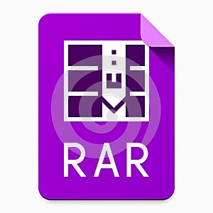 RAR flat style file type pictogram photo