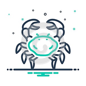 Mix icon for Realistic, sensible and crab photo