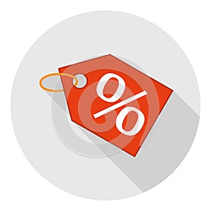 Cool icon red discount