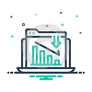 Mix icon for Reduces, curtail and retract