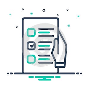 Mix icon for Referendum, referendary and election