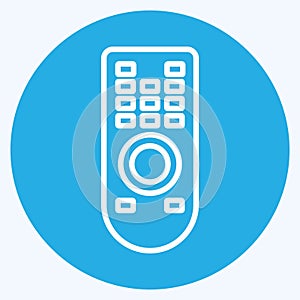 Icon Remote. suitable for Home symbol. blue eyes style. simple design editable. design template vector. simple symbol illustration
