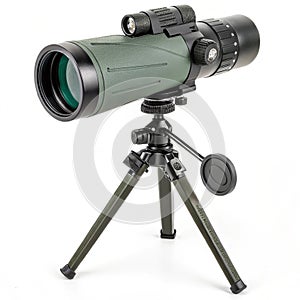 Observation on white background