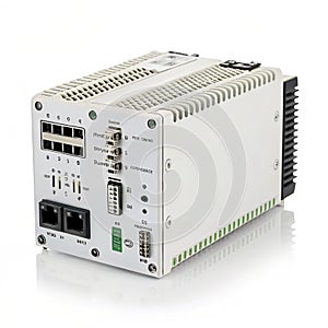 Automation technology on white background photo