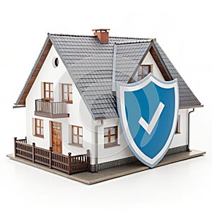 Home protection icon isolated on white background