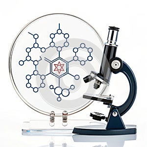 Nanotechnology icon isolated on white background