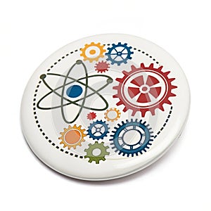 Nanotechnology icon isolated on white background