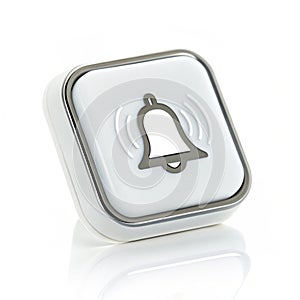 Notification isolated on white background