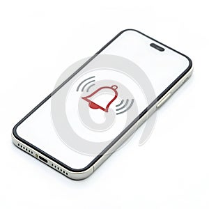 Notification isolated on white background