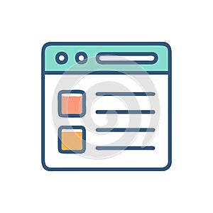 Icon Representing Online Forms