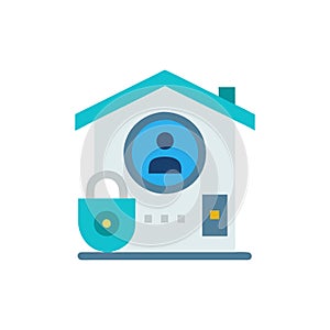 Reliable Home Security System Icon for Protection