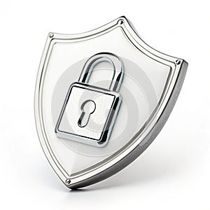 Security icon isolated on white background photo