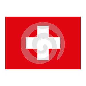 Icon representing Switzerland flag. Ideal for institutional materials