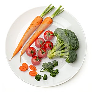 Vegetables icon isolated on white background