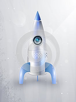 Icon of rockets for space flight. eps10