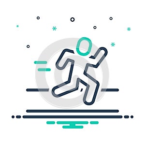 Mix icon for Runner, sport and marathoner