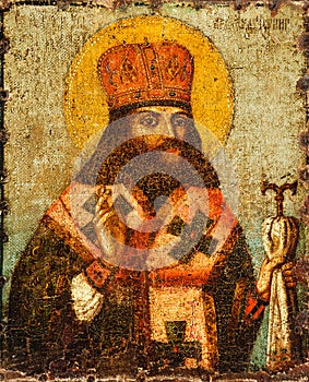 Icon with saint