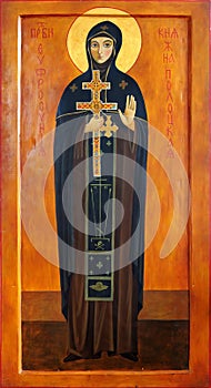 Icon of saint monk Efrosinia of Polotsk