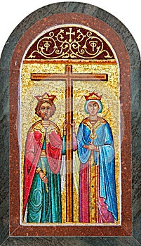 Icon of Saints Constantine and Helen at the Greek Orthodox Church in Cana