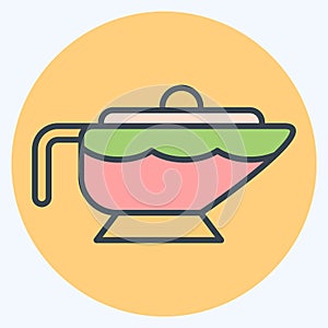 Icon Sauce. related to Milk and Drink symbol. color mate style. simple design editable. simple illustration