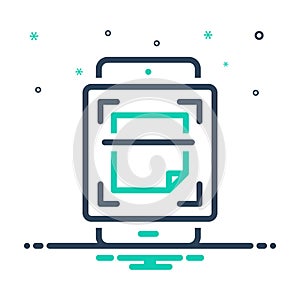 Mix icon for Scan, mobile and qrcode