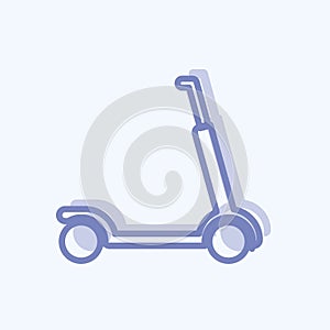 Icon Scootie. suitable for Toy symbol. two tone style. simple design editable. design template vector. simple symbol illustration