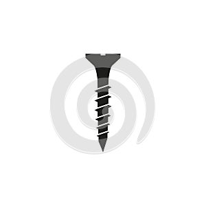 Icon of a screw. Simple vector illustration