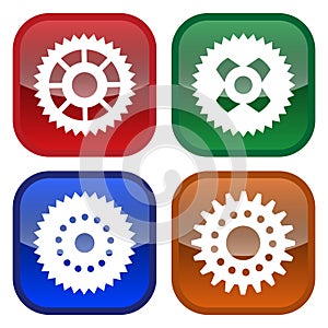 Icon series gear (vector)