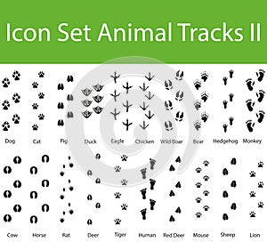 Icon Set Animal Tracks II