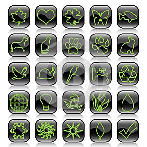 Icon set-Ecology