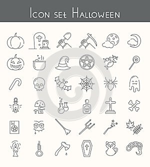 Icon set Halloween