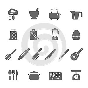 Icon set - kitchenware