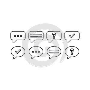 Icon set - Messages and Chat